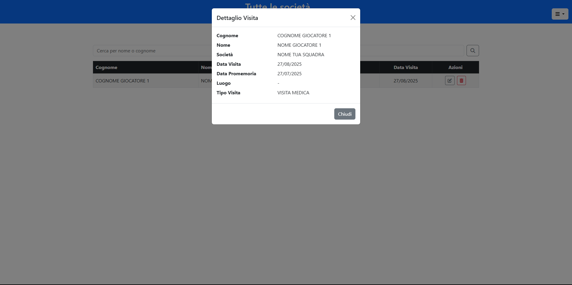 Report e esportazione dati